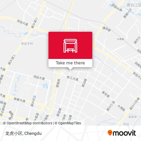 龙虎小区 map