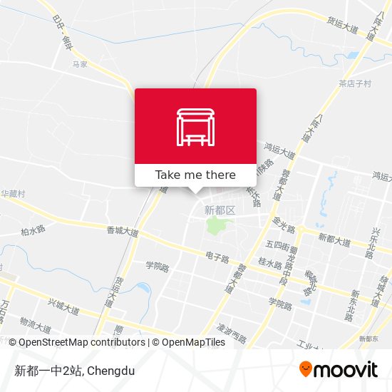 新都一中2站 map