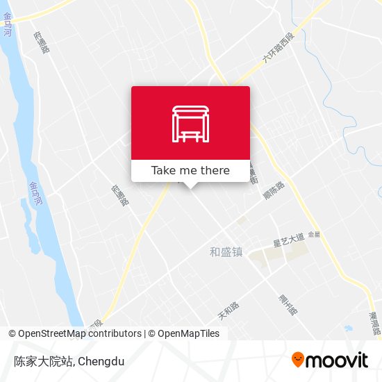 陈家大院站 map
