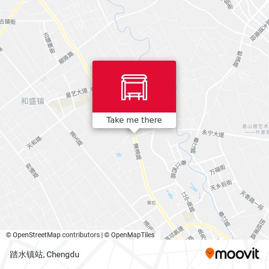 踏水镇站 map