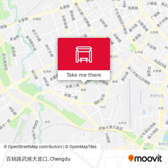 百锦路武侯大道口 map