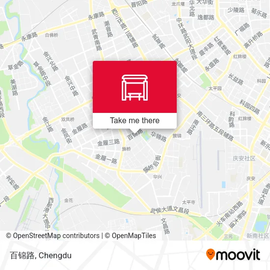 百锦路 map