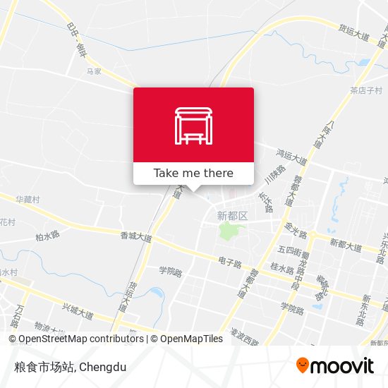 粮食市场站 map