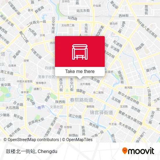 鼓楼北一街站 map