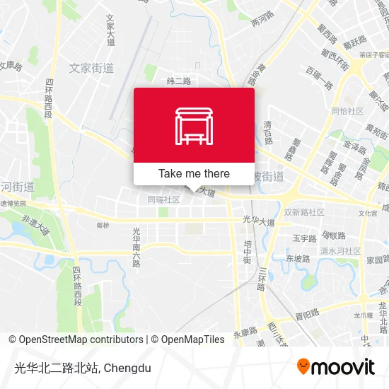 光华北二路北站 map