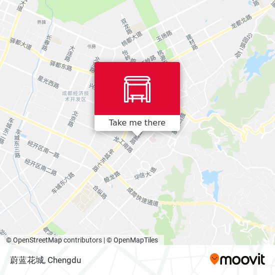 蔚蓝花城 map