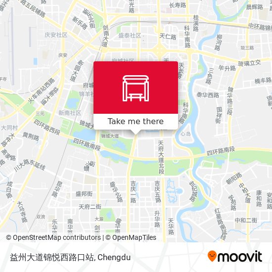 益州大道锦悦西路口站 map