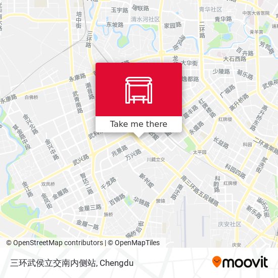 三环武侯立交南内侧站 map