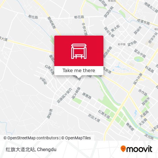 红旗大道北站 map
