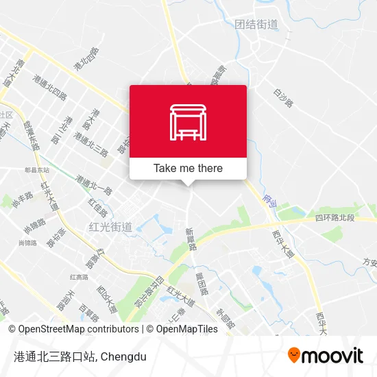 港通北三路口站 map