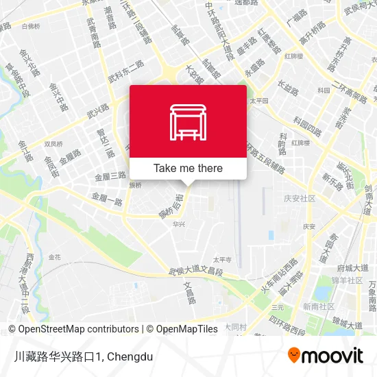 川藏路华兴路口1 map