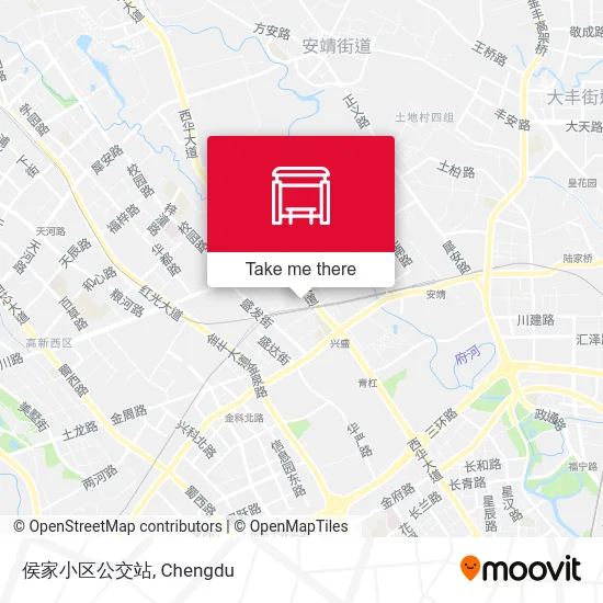 侯家小区公交站 map