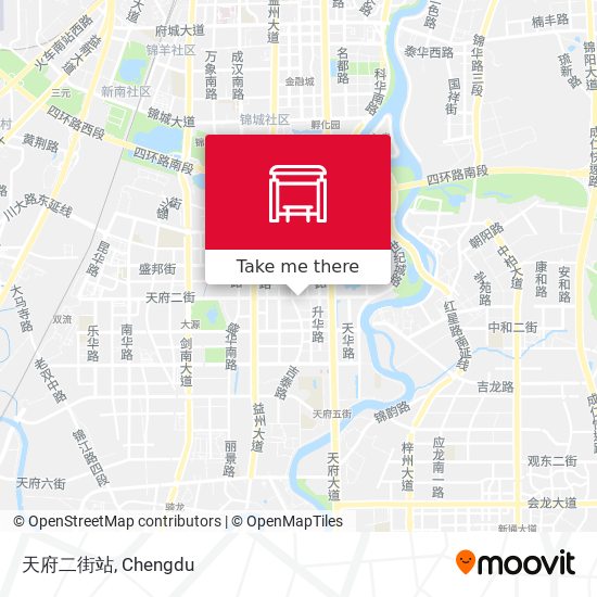 天府二街站 map