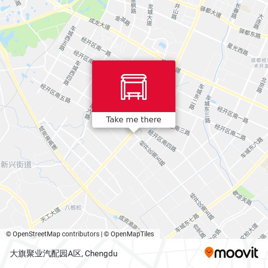 大旗聚业汽配园A区 map