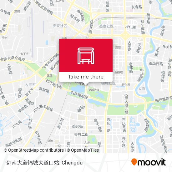 剑南大道锦城大道口站 map