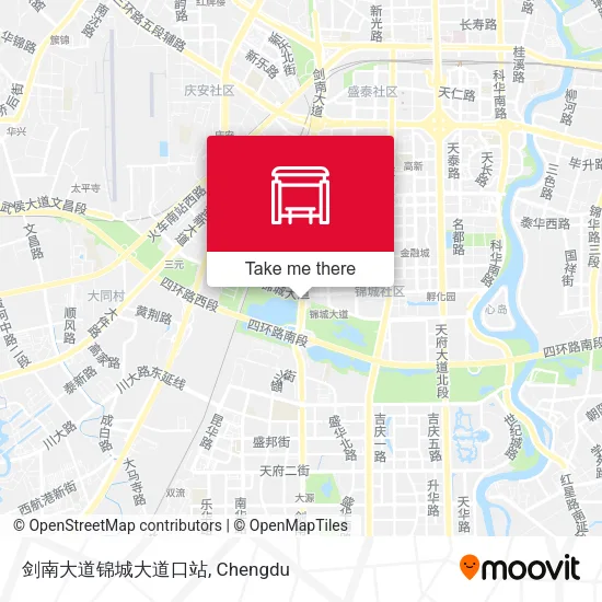 剑南大道锦城大道口站 map