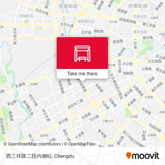 西三环路二段内侧站 map