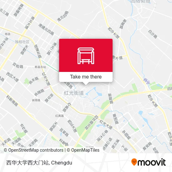 西华大学西大门站 map