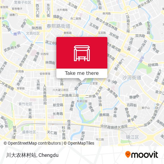 川大农林村站 map