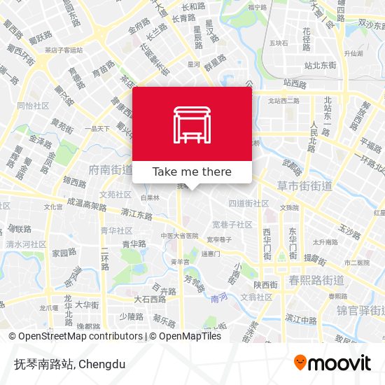 抚琴南路站 map