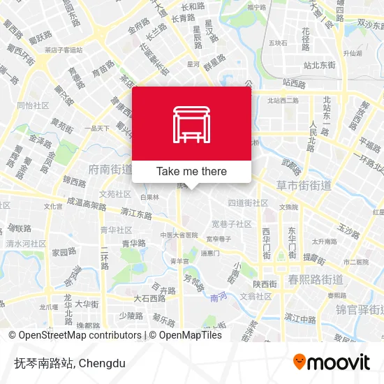 抚琴南路站 map