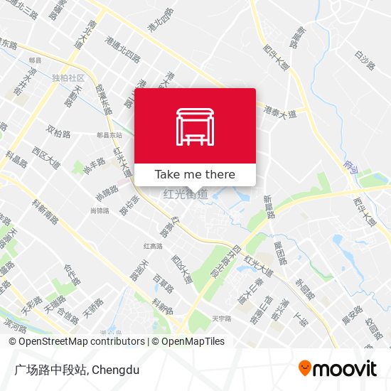 广场路中段站 map