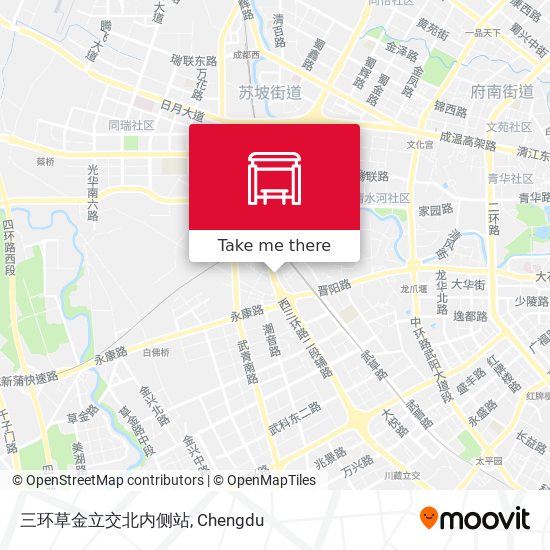 三环草金立交北内侧站 map