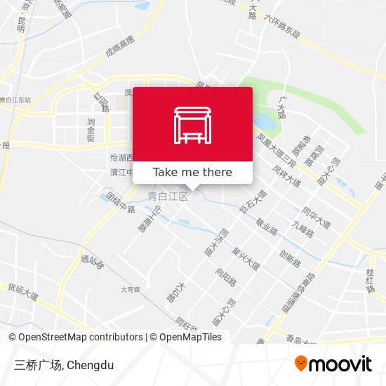 三桥广场 map