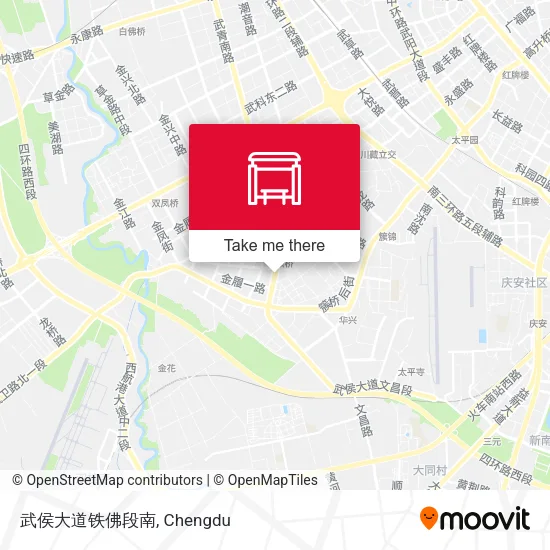 武侯大道铁佛段南 map