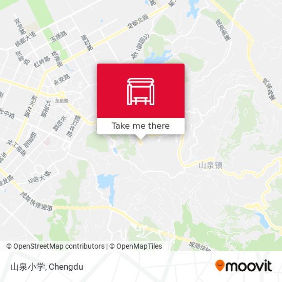 山泉小学 map