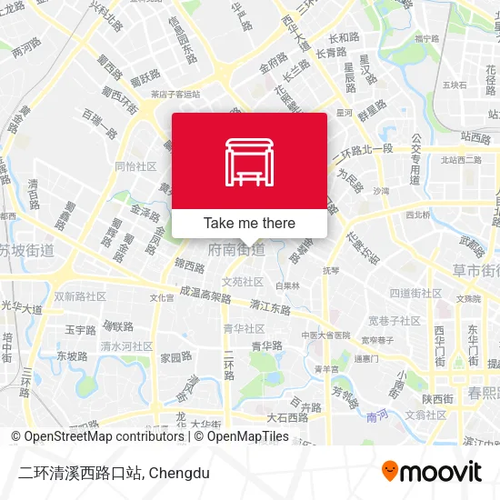 二环清溪西路口站 map