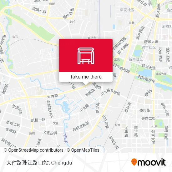 大件路珠江路口站 map