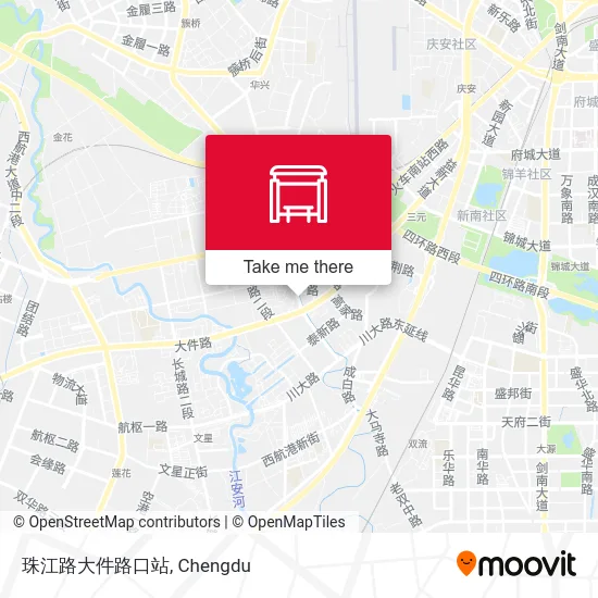 珠江路大件路口站 map