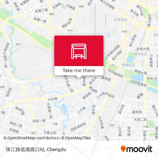 珠江路临港路口站 map