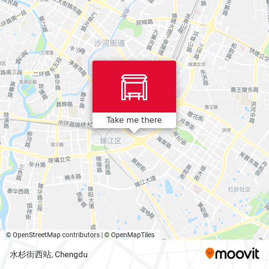 水杉街西站 map