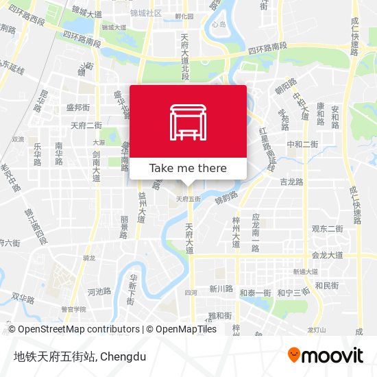 地铁天府五街站 map