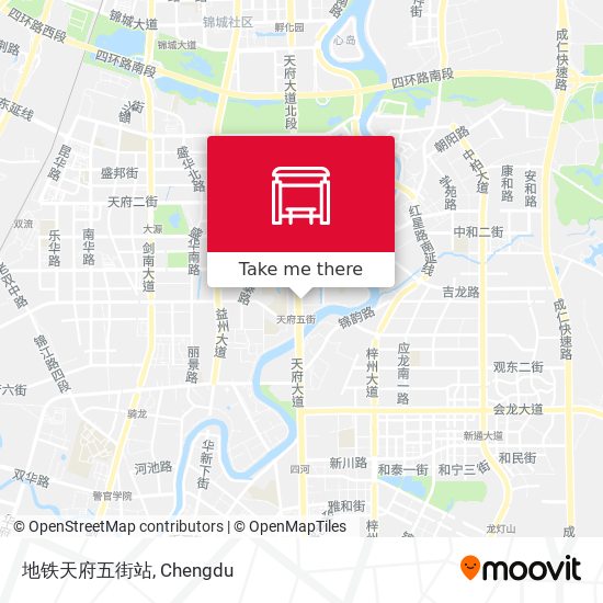 地铁天府五街站 map