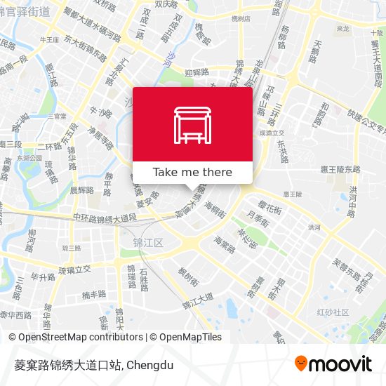 菱窠路锦绣大道口站 map