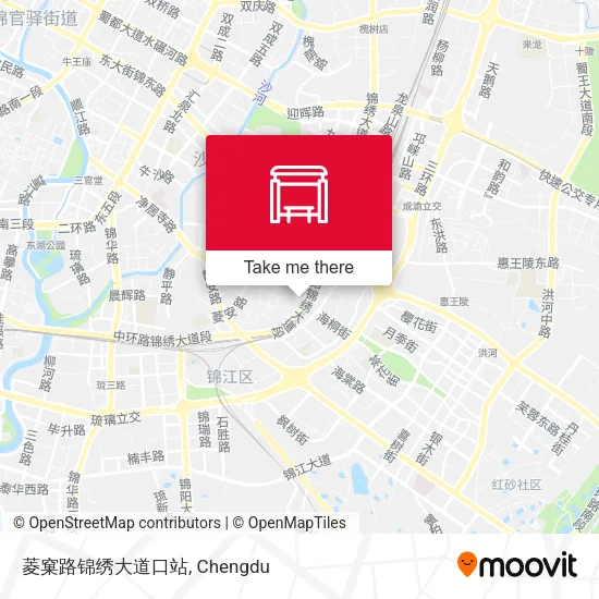 菱窠路锦绣大道口站 map