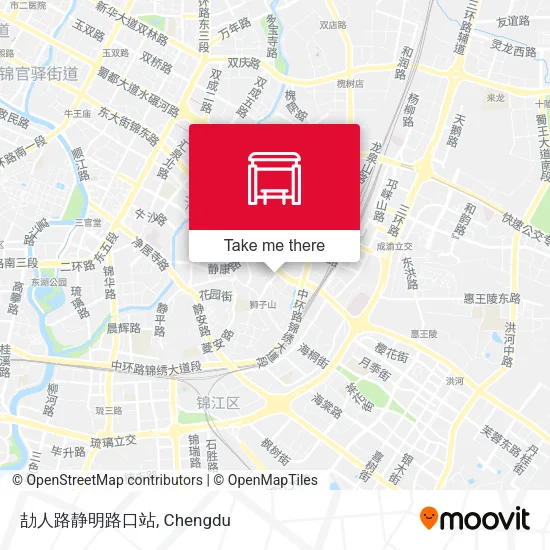 劼人路静明路口站 map