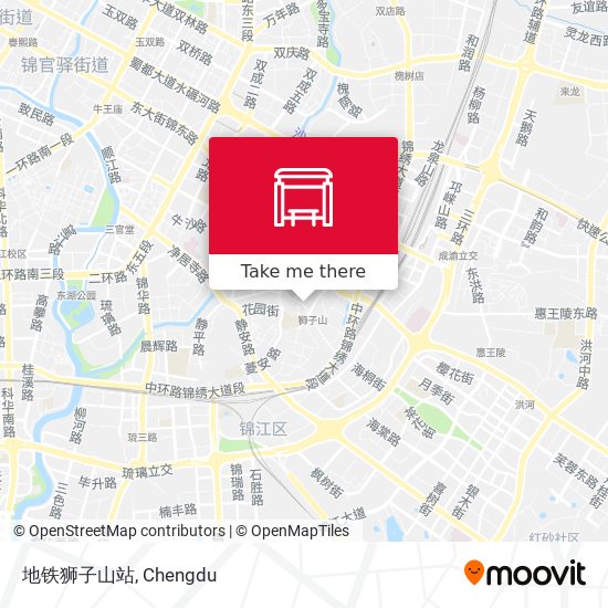 地铁狮子山站 map