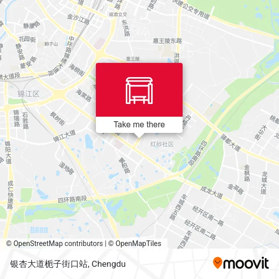 银杏大道栀子街口站 map