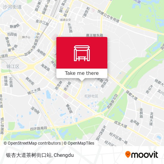 银杏大道茶树街口站 map