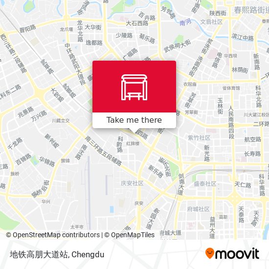 地铁高朋大道站 map