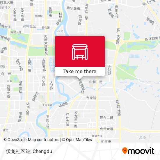 伏龙社区站 map