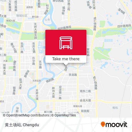 黄土场站 map
