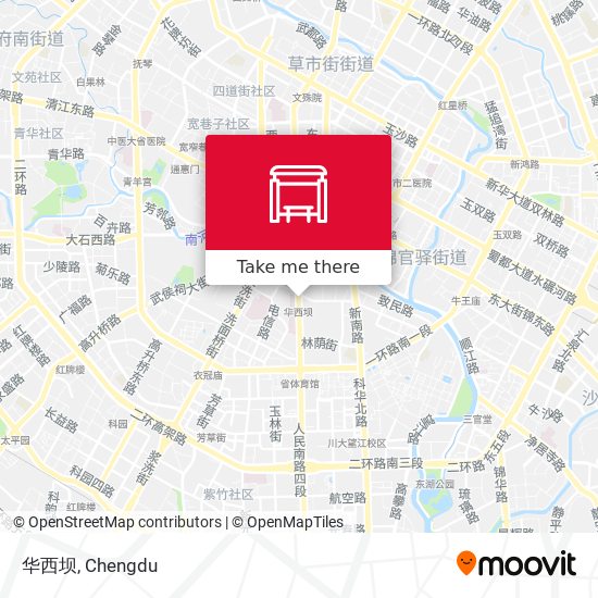 华西坝 map