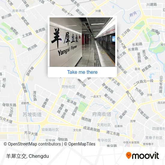羊犀立交 map
