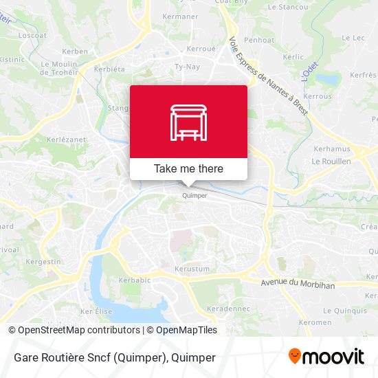 Gare Routière Sncf (Quimper) map
