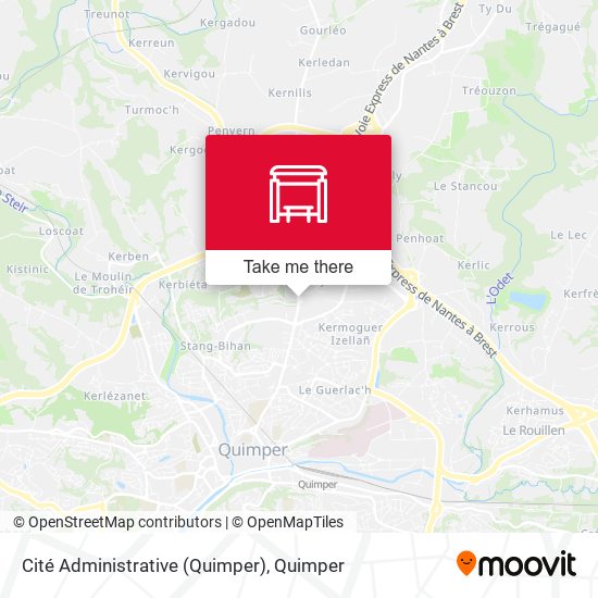 Cité Administrative (Quimper) map